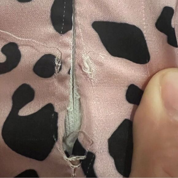 Pink Cheetah Silky y2k Style Mini Dress - Picture 6 of 9